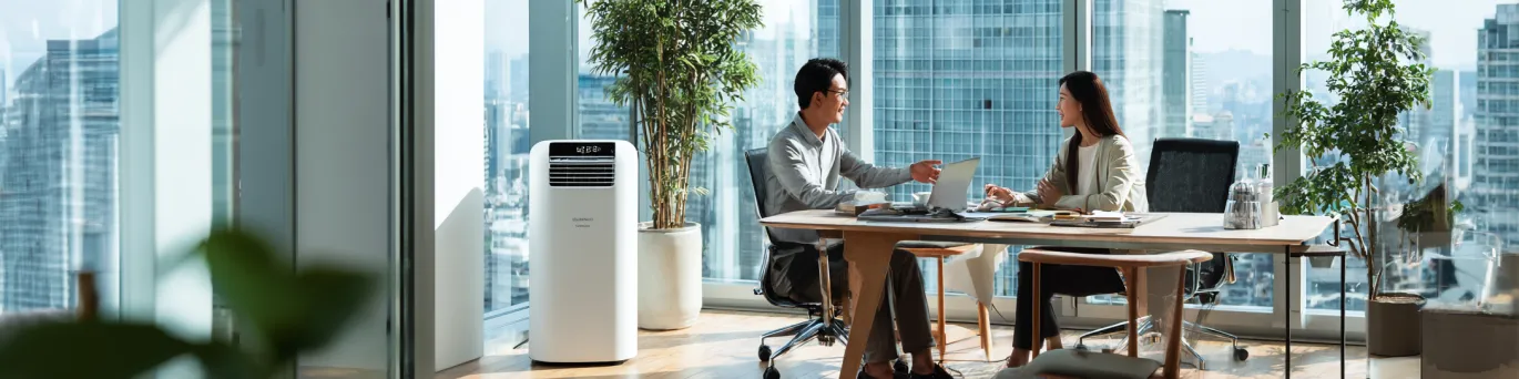 Guide d'achat détaillé présentant les 7 critères clés pour sélectionner un climatiseur portable adapté aux besoins professionnels