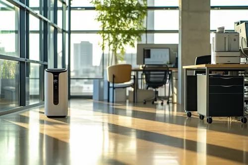 Interface sophistiquée présentant des fonctionnalités avancées avec panneau de contrôle pour professionnels