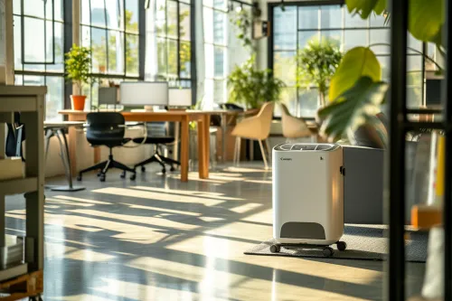 Climatiseur portable puissant refroidissant efficacement un vaste espace de vie avec sa technologie haute performance