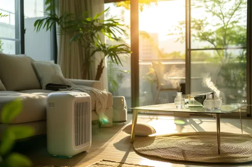 Comparaison climatiseur vs ventilateur portable  :  le premier rafraîchit activement l'air tandis que le second brasse simplement l'air ambiant